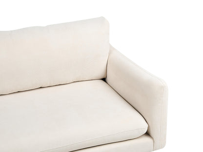  Corner Sofa 4 Seater VINTERBRO Fabric Light Beige Right Hand