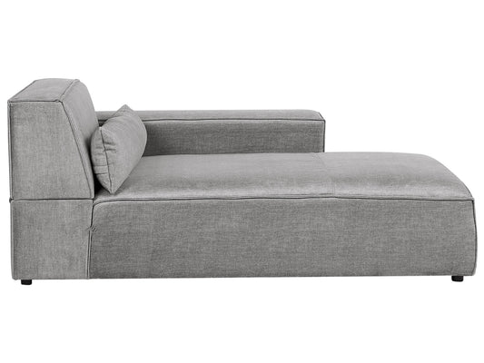  Left-Hand Chaise Lounge HELLNAR Fabric Grey