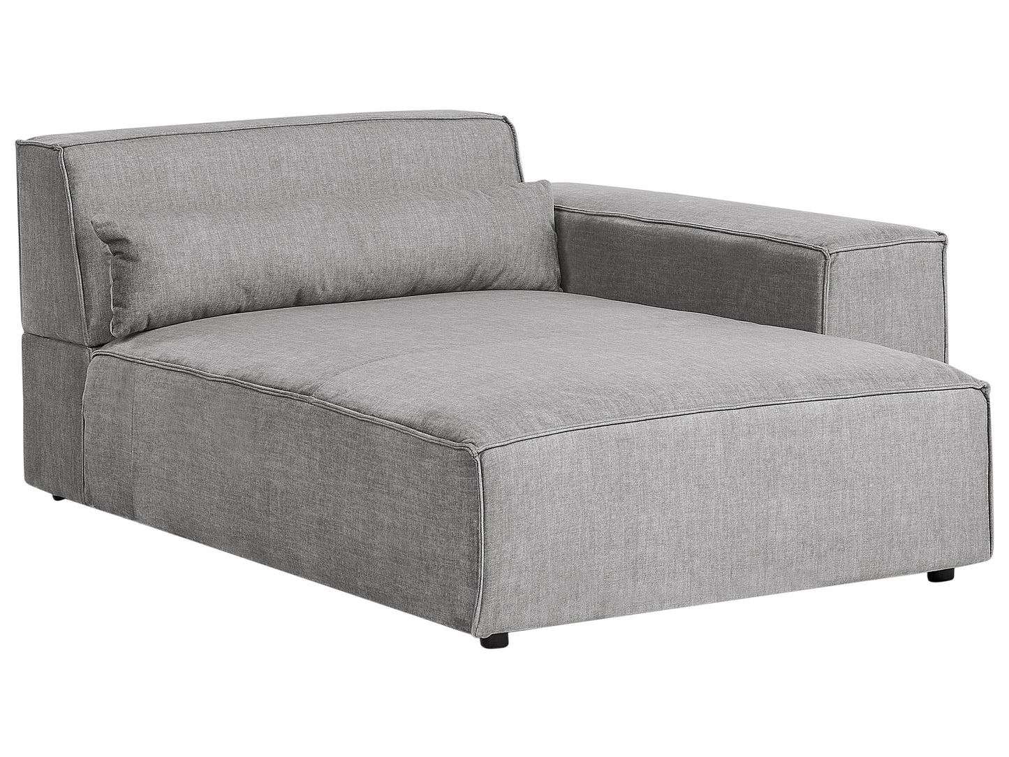  Left-Hand Chaise Lounge HELLNAR Fabric Grey