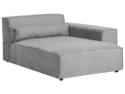  Left-Hand Chaise Lounge HELLNAR Fabric Grey