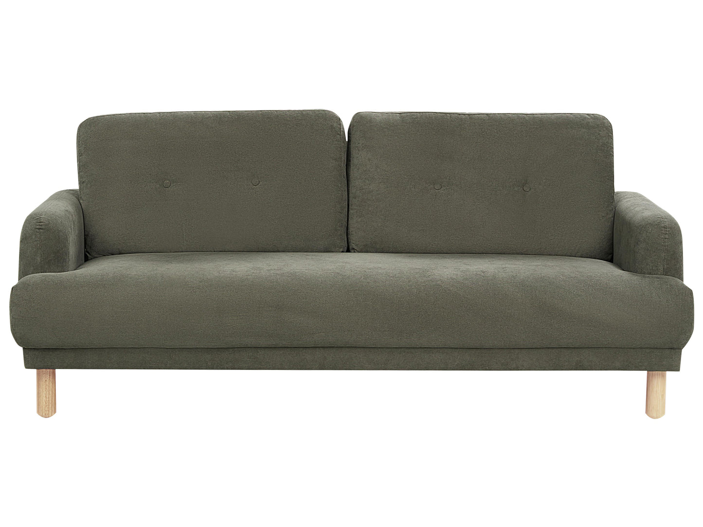  Living Room Set 4 Seater TUVE Corduroy Dark Green