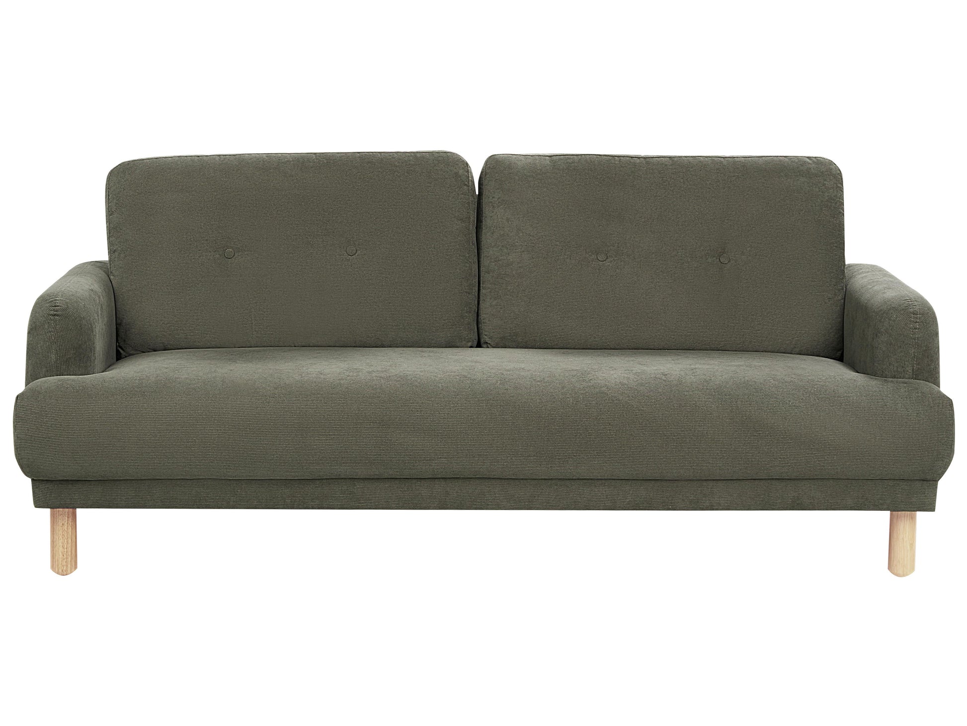  Living Room Set 4 Seater TUVE Corduroy Dark Green