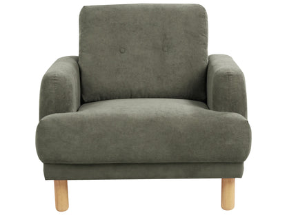  Living Room Set 4 Seater TUVE Corduroy Dark Green