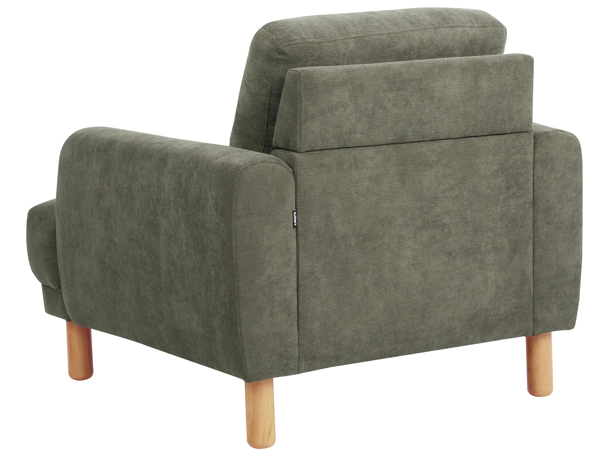  Living Room Set 4 Seater TUVE Corduroy Dark Green