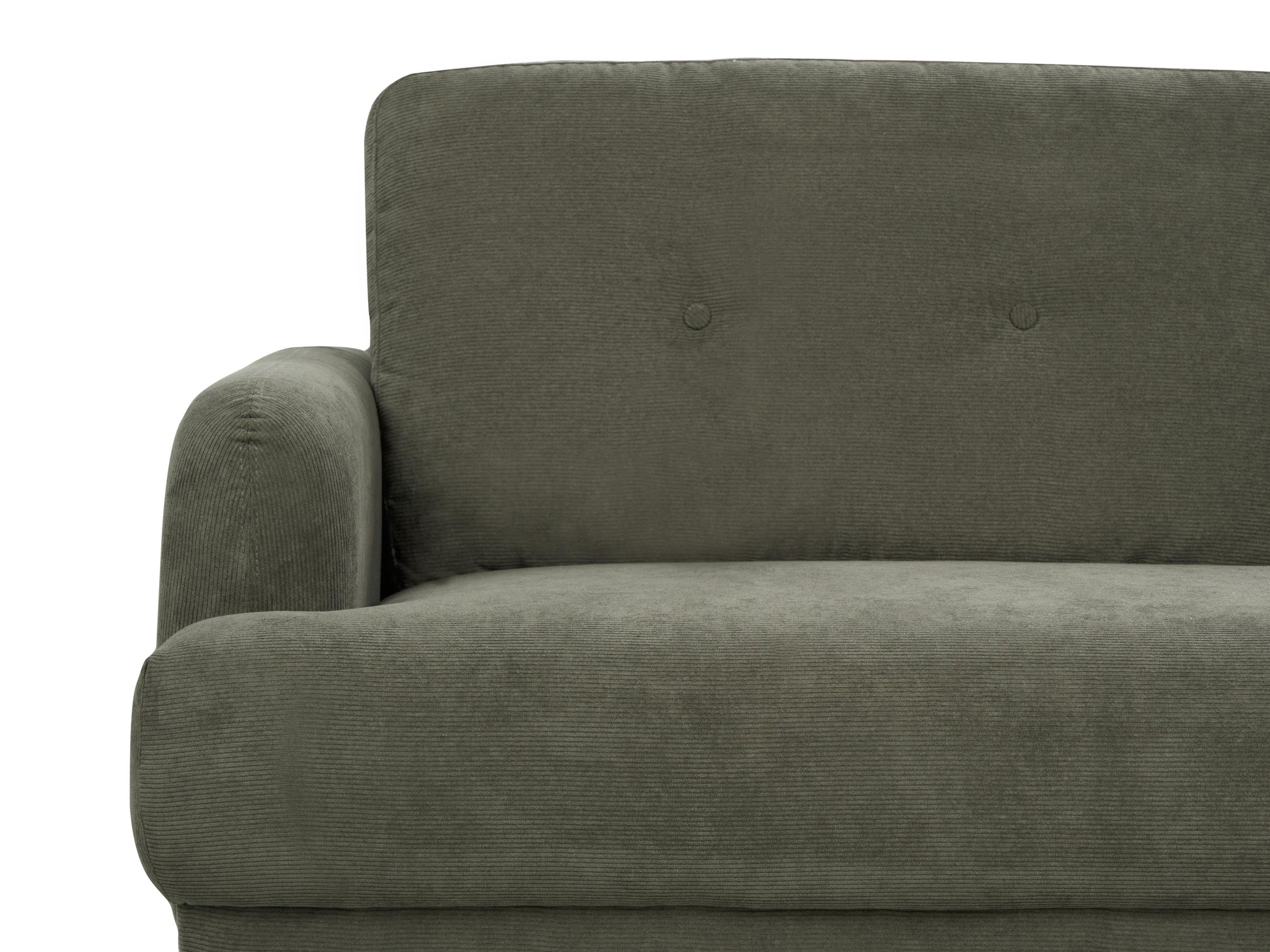  Living Room Set 4 Seater TUVE Corduroy Dark Green