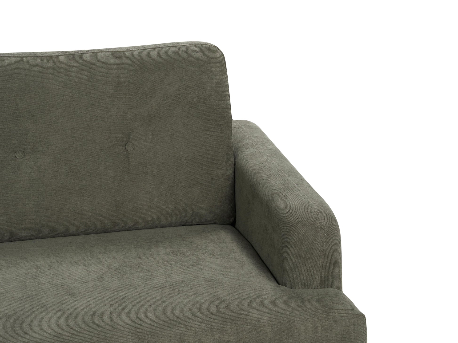  Living Room Set 4 Seater TUVE Corduroy Dark Green