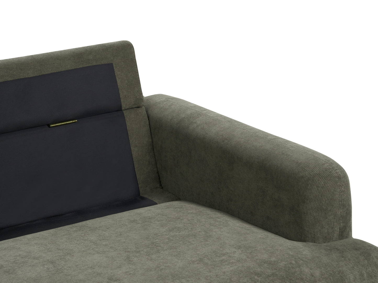  Living Room Set 4 Seater TUVE Corduroy Dark Green