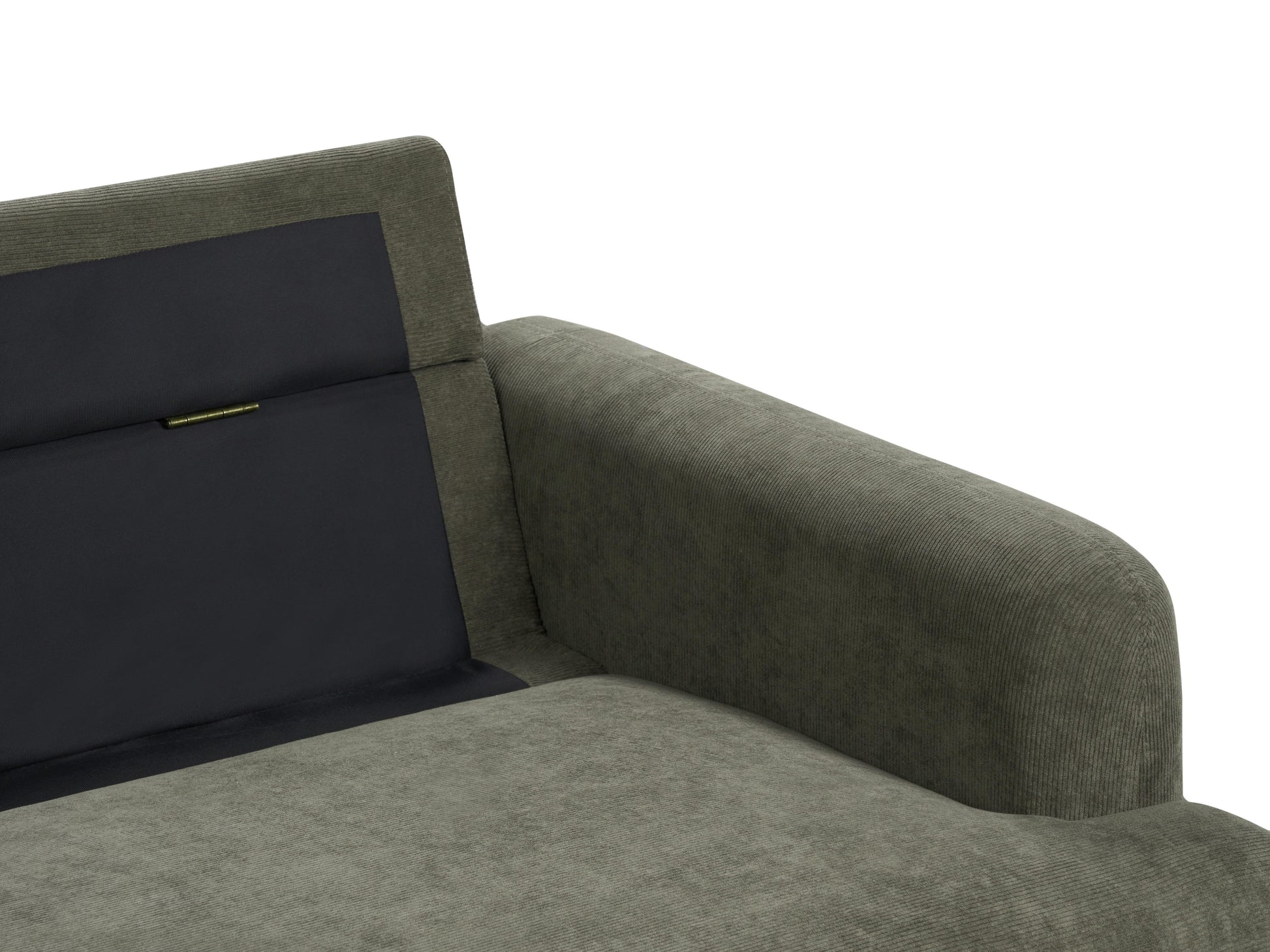 Living Room Set 4 Seater TUVE Corduroy Dark Green