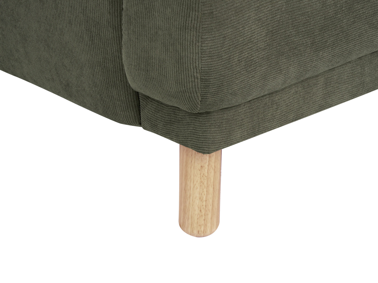  Living Room Set 4 Seater TUVE Corduroy Dark Green