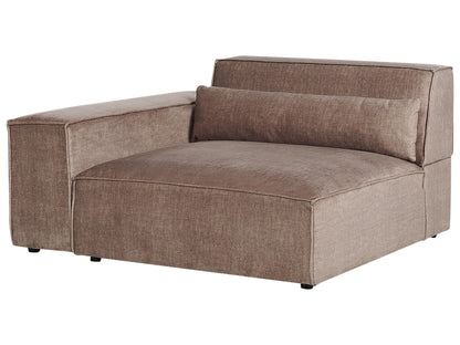  Corner Seat HELLNAR Fabric Light Brown Right Hand