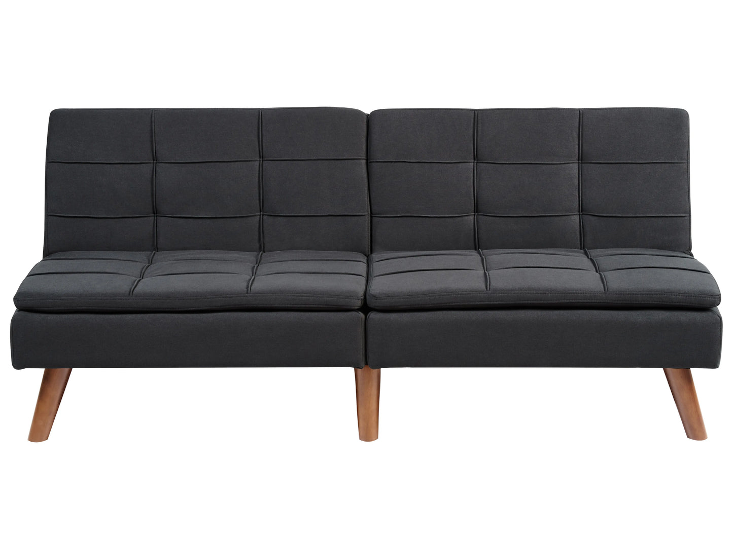  Sofa Bed 3 Seater RONNE Fabric Black