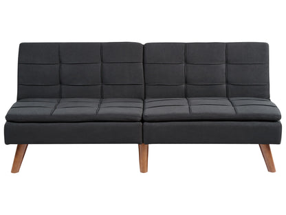 Sofa Bed 3 Seater RONNE Fabric Black