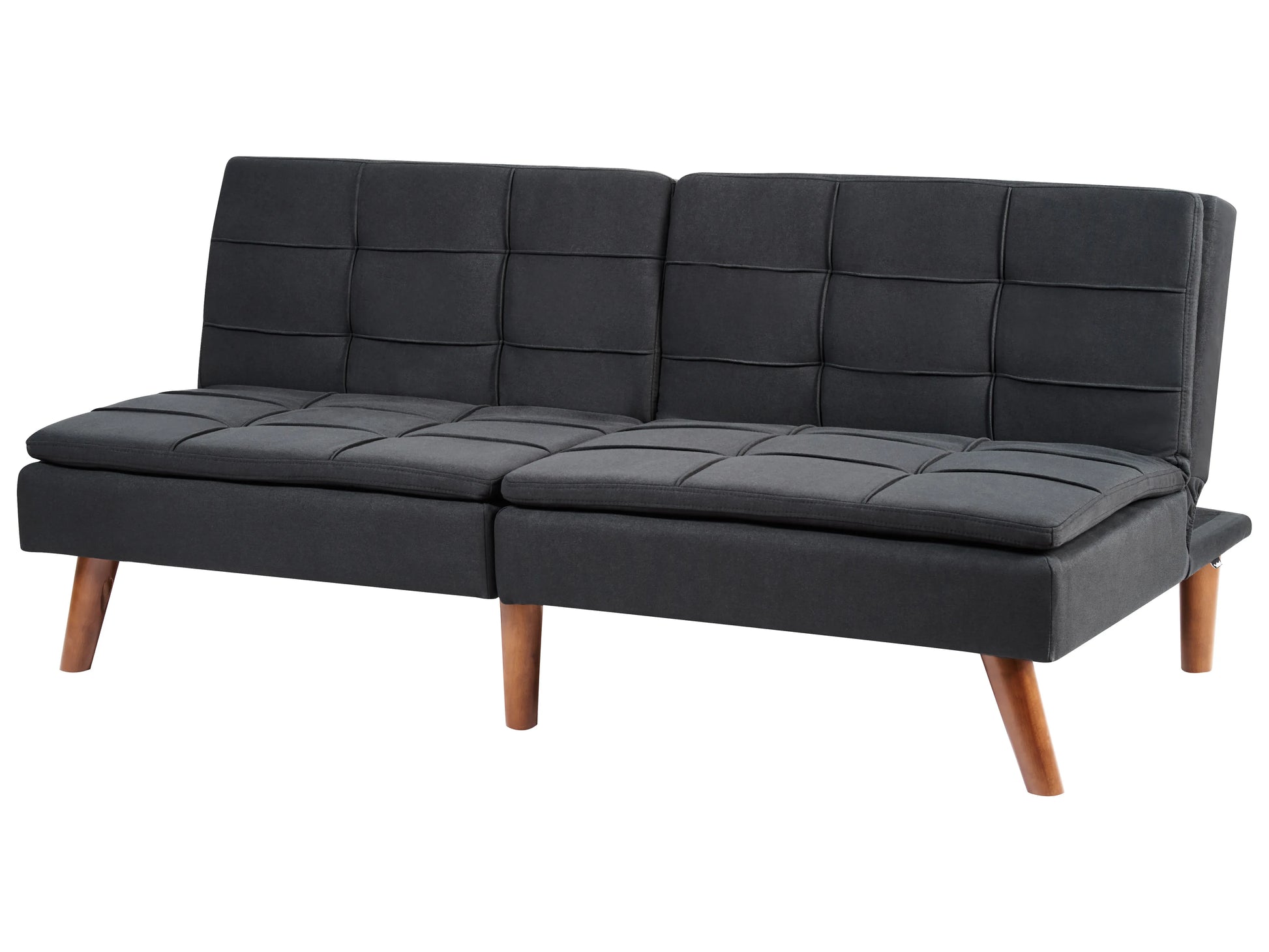  Sofa Bed 3 Seater RONNE Fabric Black