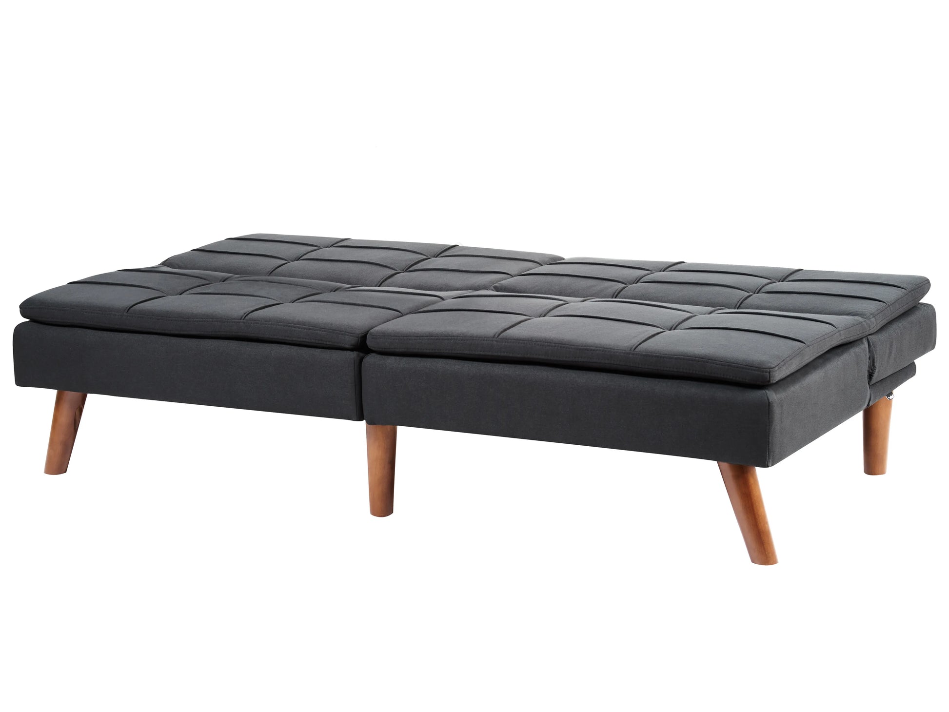  Sofa Bed 3 Seater RONNE Fabric Black