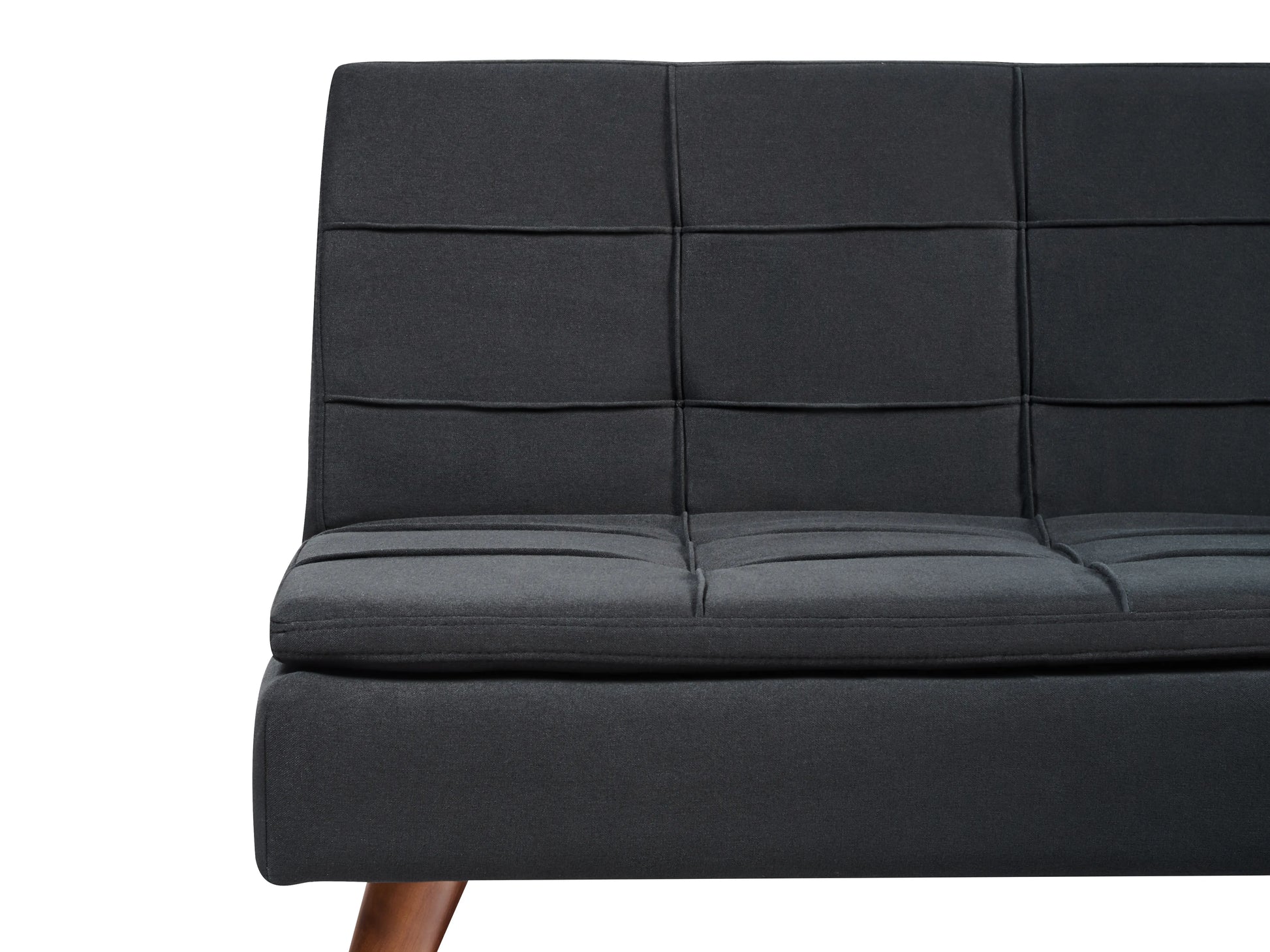  Sofa Bed 3 Seater RONNE Fabric Black