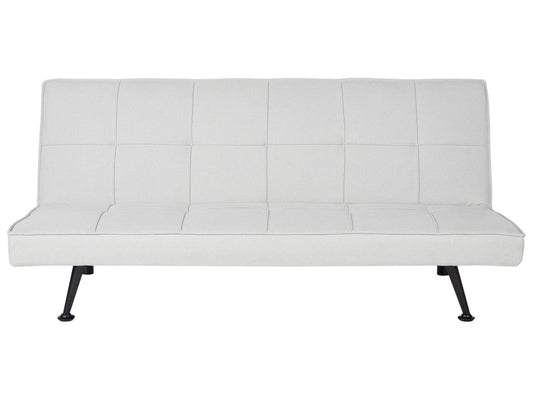 Sofa Bed 3 Seater HASLE Fabric Light Grey