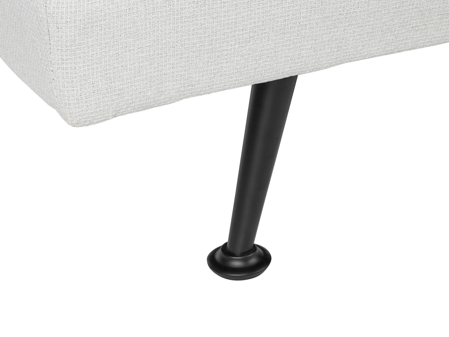  Sofa Bed 3 Seater HASLE Fabric Light Grey