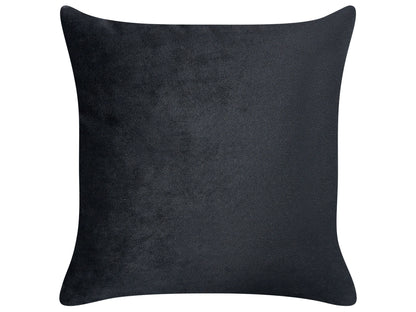  Left-Hand Chaise Lounge MERI Velvet Black With Storage