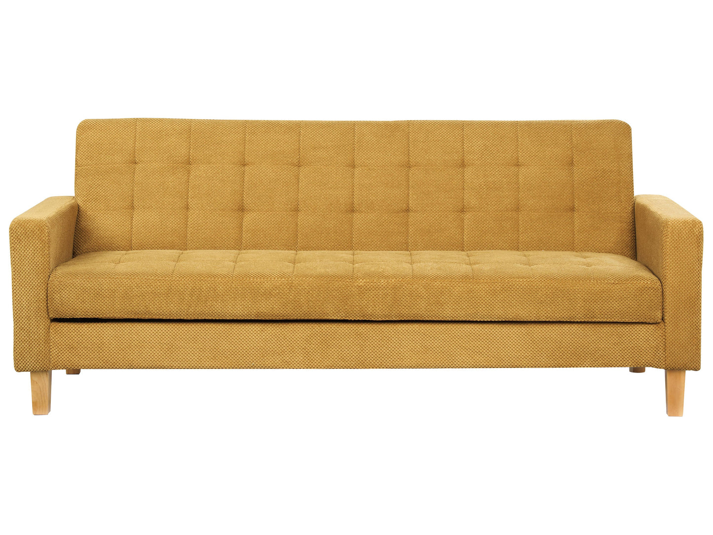  Sofa Bed 3 Seater VEHKOO Fabric Mustard
