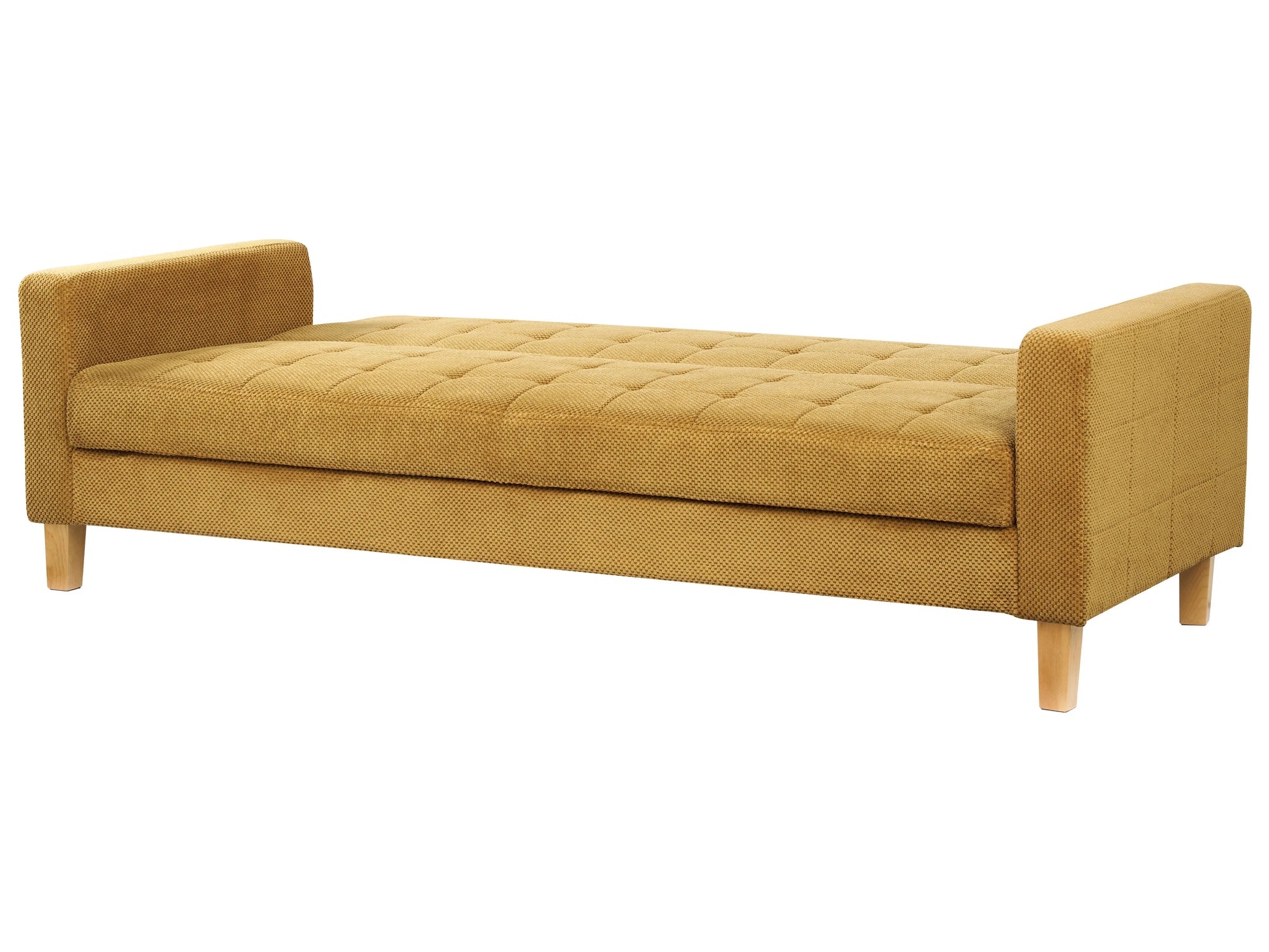  Sofa Bed 3 Seater VEHKOO Fabric Mustard