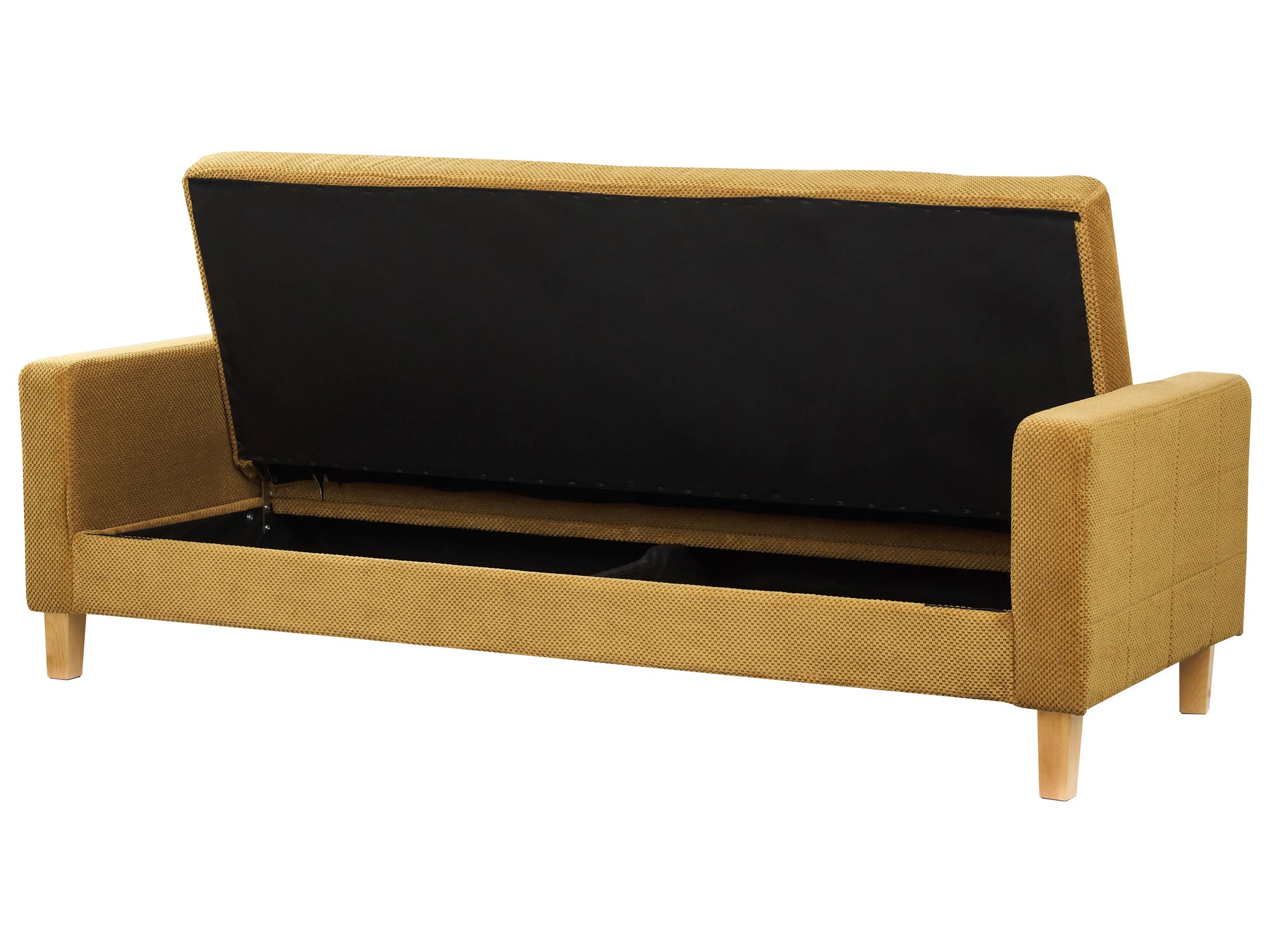 Sofa Bed 3 Seater VEHKOO Fabric Mustard