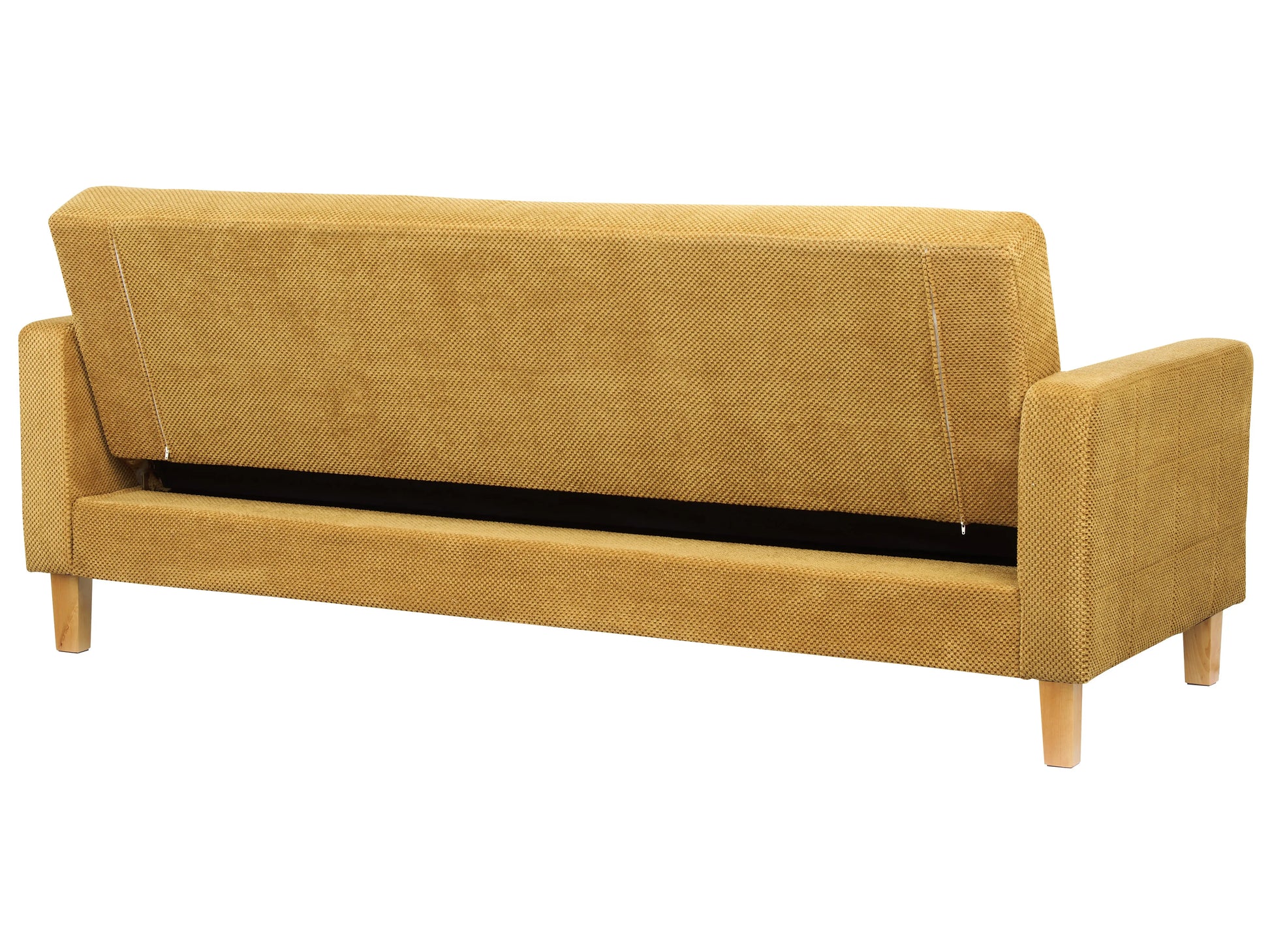  Sofa Bed 3 Seater VEHKOO Fabric Mustard