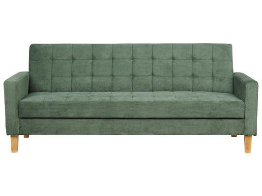  Sofa Bed 3 Seater VEHKOO Fabric Dark Green