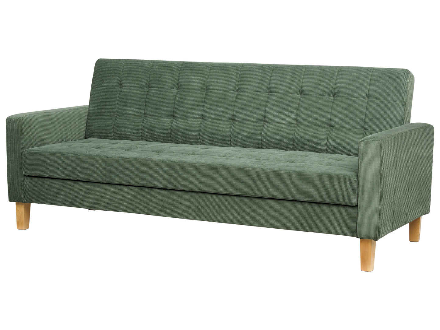  Sofa Bed 3 Seater VEHKOO Fabric Dark Green
