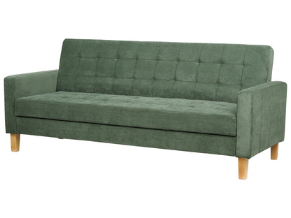  Sofa Bed 3 Seater VEHKOO Fabric Dark Green