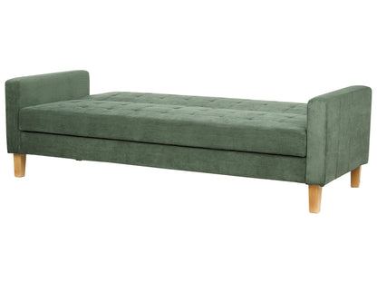  Sofa Bed 3 Seater VEHKOO Fabric Dark Green
