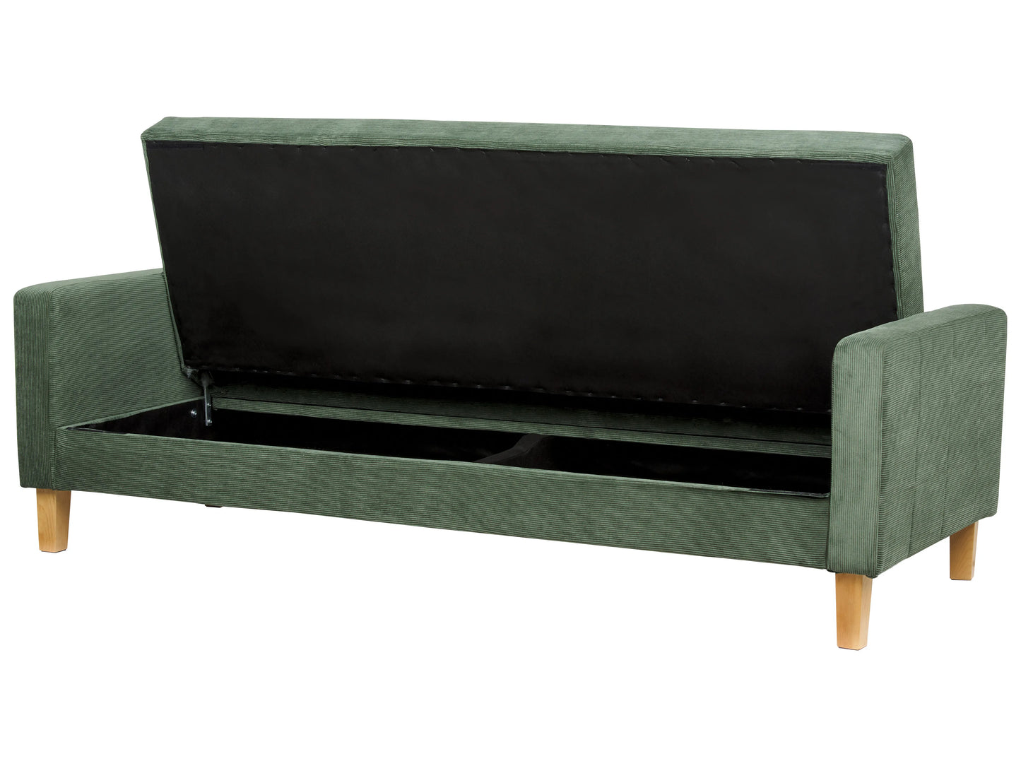  Sofa Bed 3 Seater VEHKOO Fabric Dark Green