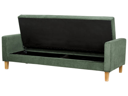  Sofa Bed 3 Seater VEHKOO Fabric Dark Green