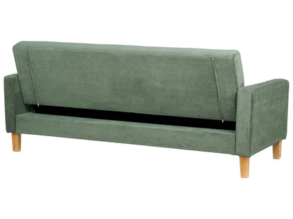  Sofa Bed 3 Seater VEHKOO Fabric Dark Green