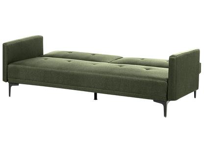  Sofa Bed 3 Seater LUCAN Fabric Dark Green