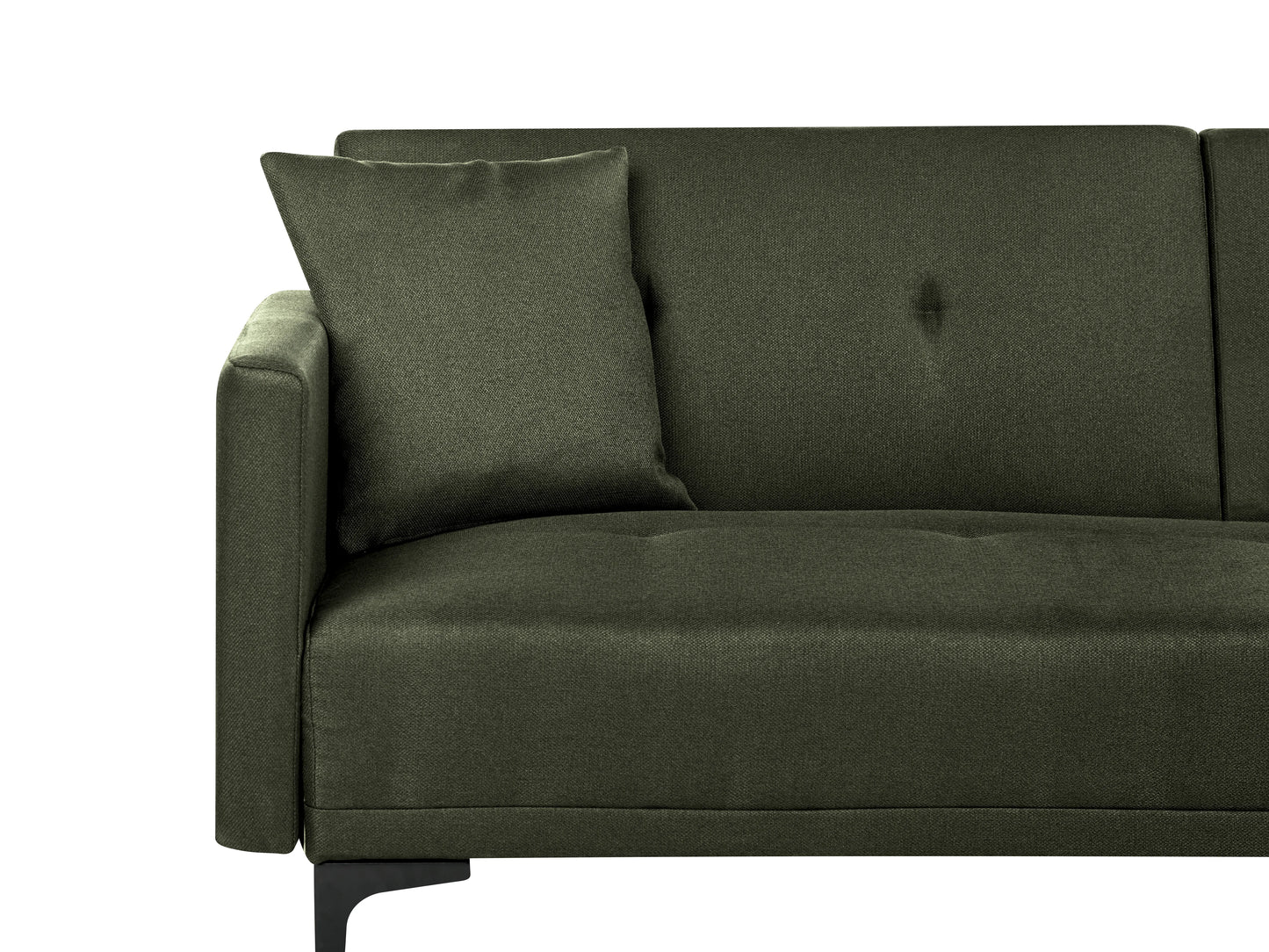  Sofa Bed 3 Seater LUCAN Fabric Dark Green