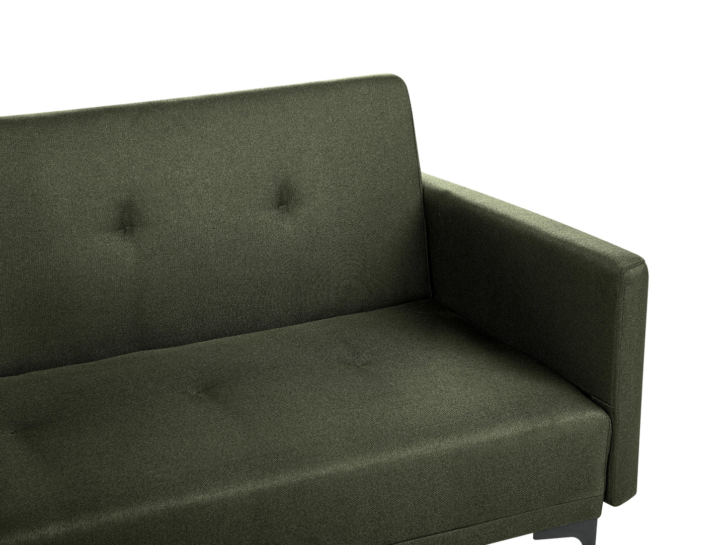  Sofa Bed 3 Seater LUCAN Fabric Dark Green