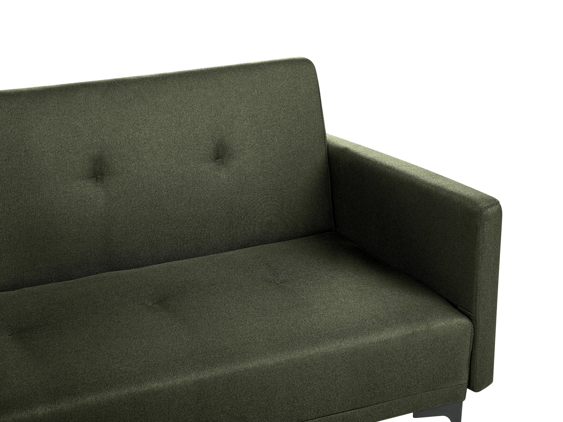  Sofa Bed 3 Seater LUCAN Fabric Dark Green