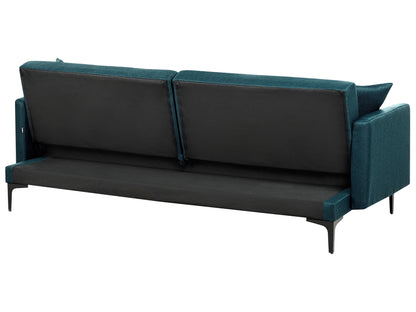  Sofa Bed 3 Seater LUCAN Fabric Blue