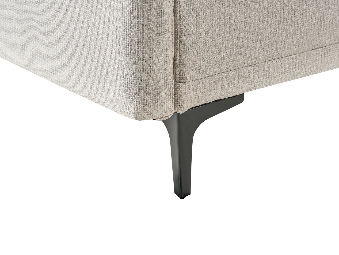  Sofa Bed 3 Seater LUCAN Fabric Light Beige