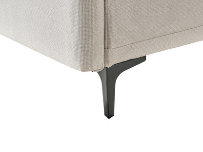  Sofa Bed 3 Seater LUCAN Fabric Light Beige