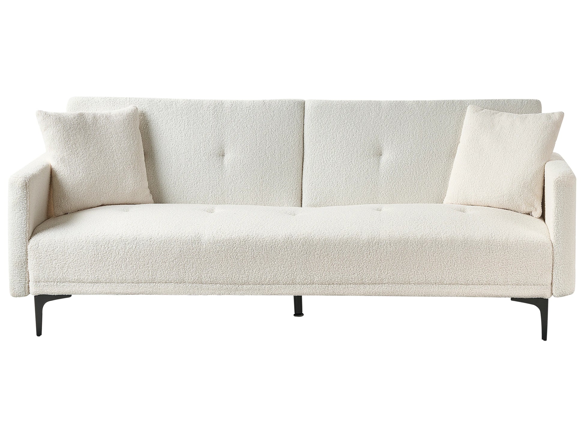  Sofa Bed 3 Seater LUCAN Boucle Off-White
