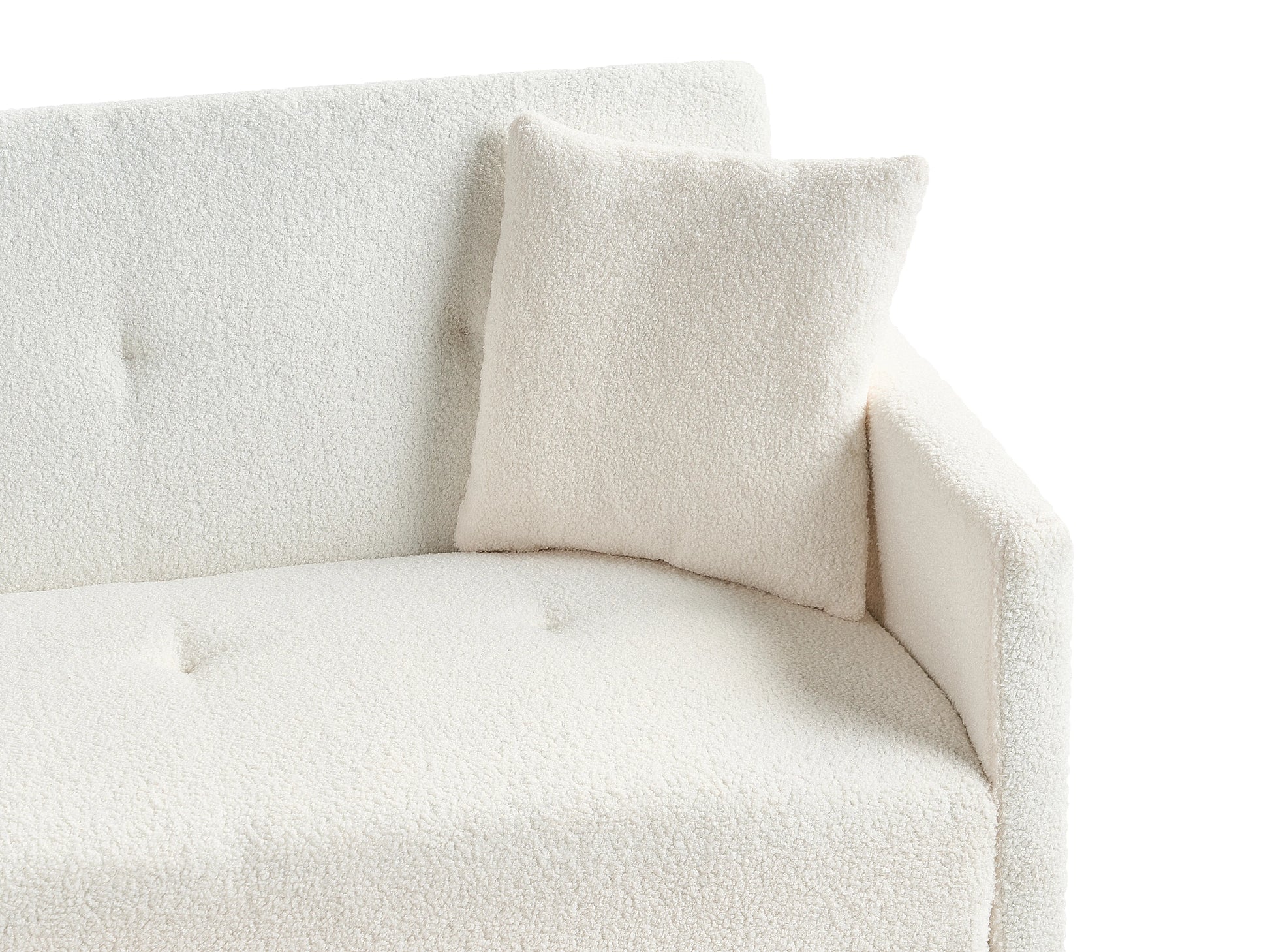  Sofa Bed 3 Seater LUCAN Boucle Off-White