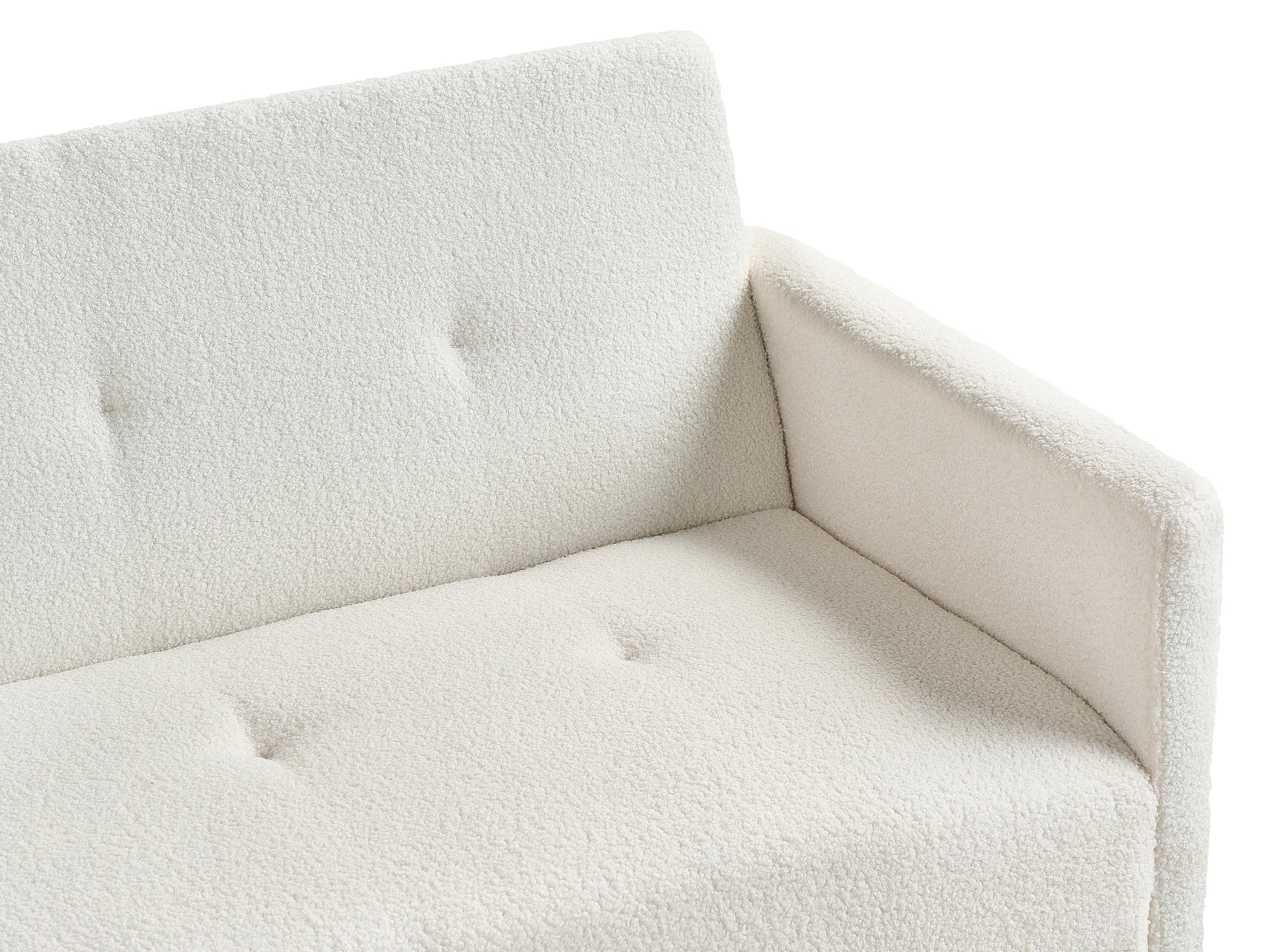  Sofa Bed 3 Seater LUCAN Boucle Off-White