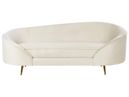  Sofa 3 Seater SAVAR Velvet Light Beige
