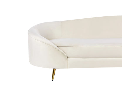  Sofa 3 Seater SAVAR Velvet Light Beige