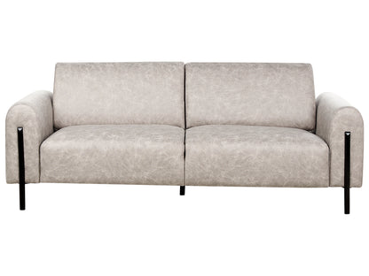 Sofa 3 Seater ASKIM Fabric Light Grey