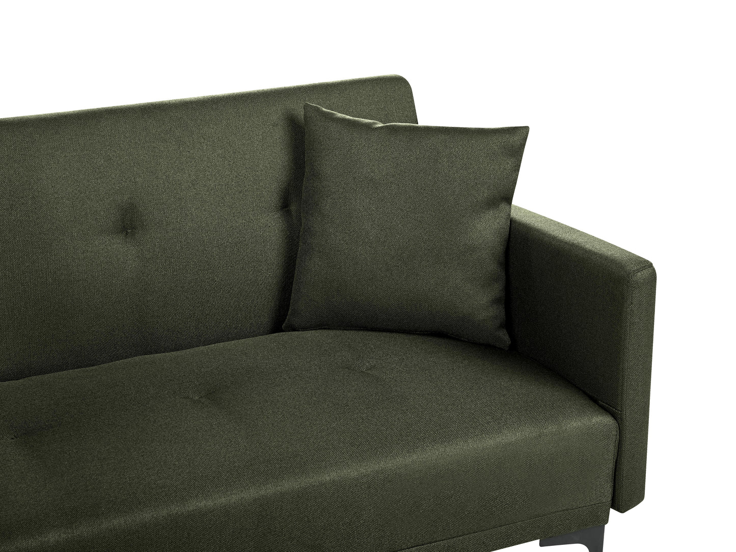  Sofa Bed 3 Seater LUCAN Fabric Dark Green