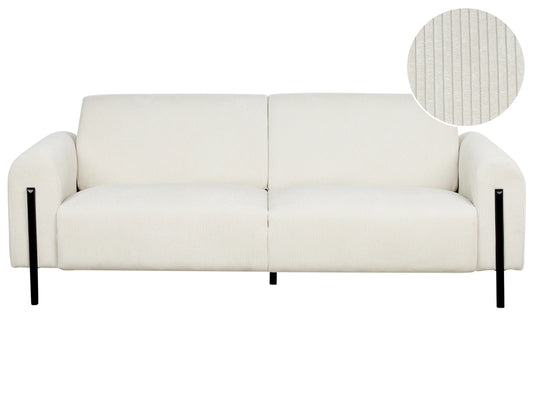  Sofa 3 Seater ASKIM Corduroy Off-White