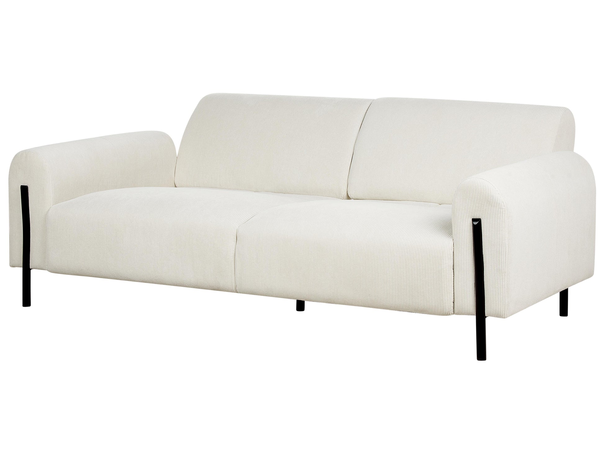  Sofa 3 Seater ASKIM Corduroy Off-White