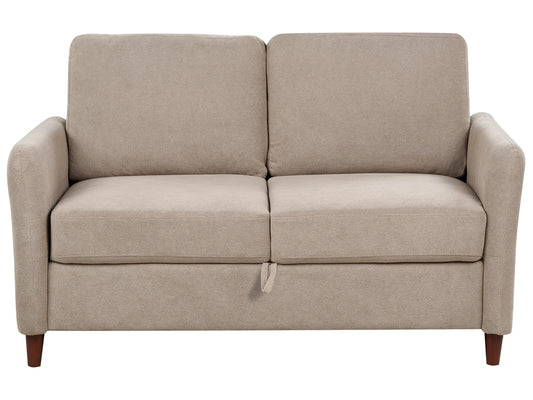  Sofa 2 Seater MARE Fabric Taupe With Storage